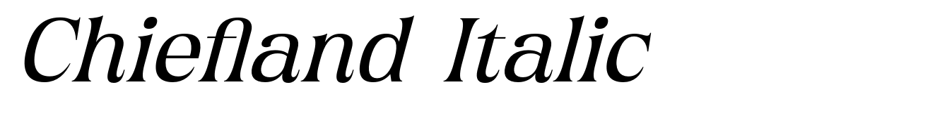 Chiefland Italic